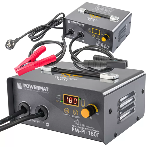 Powermat PM PI 180T Prostownik Inwertorowy Z Rozruchem 180A 12V 24V 30A