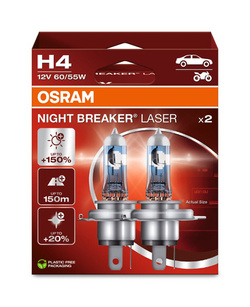 Żarówki OSRAM OSRAM H4 12V 60/55W NIGHT BREAKER +150% jaśniejsze światło 64193NL-2HB