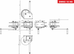 Wyciągarka ręczna korbowa Dragon Winch DWK-O 1800 HD