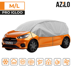 Pokrowiec na dach i szyby samochodowe AZILO Pro Igloo - rozmiar M-L hatchback + torba