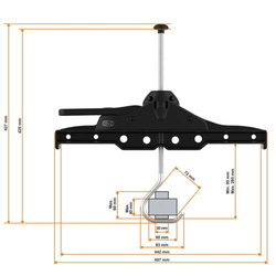  Uchwyty do drabin z zamkami CRUZ Ladder Clamp 941-043