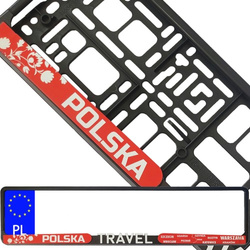 Ramka pod tablicę rejestracyjną 4D Travel Polska 1 ver 1 szt.