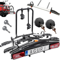 Aguri Active Bike 3 E-BIKE bagażnik rowerowy na hak na 3 rowery elektryczne