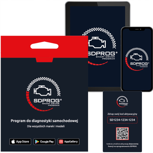 Program diagnostyczny SDPROG BOX OBD2 ELM327 DPF Android iOS Uniwersalny