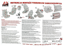 Pokrowce samochodowe miarowe ELEGANCE POPIEL 1 Opel Insignia 2008-2015