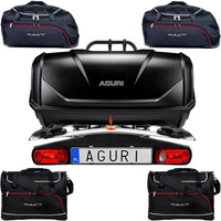 Aguri Active Bike 2 Silver + Box na hak + 4 sztuki toreb do boxu