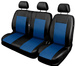 Pokrowce fotele samochodowe BUS Auto-Dekor Comfort 2+1 Niebieskie