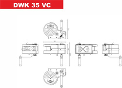 Dragon Winch DWK 35 VC linowa wyciągarka ręczna korbowa z obudową