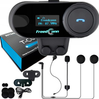 Interkom motocyklowy Freedconn T-Com SC V3 Pro Bluetooth 5.0 Ekran LCD Polski