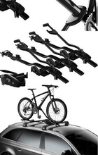 3x Thule Proride 598 Black Bagażnik rowerowy na dach