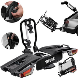 Thule Easyfold XT 2 F Silver FIX4BIKE - 965500 Bagażnik rowerowy na hak na 2 rowery