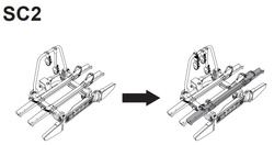 Adapter XB1 na dodatkowy rower do bagażników Spinder SC2, SL3