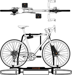 Zestaw ochraniaczy Spinder PS6 do roweru na czas transportu