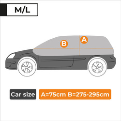 Pokrowiec na dach i szyby samochodowe AZILO Pro Igloo - rozmiar M-L hatchback + torba