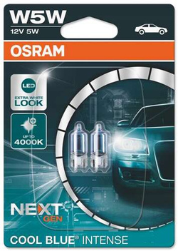 Żarówki OSRAM W5W 12V Cool Blue Intense NextGeneration 4000K 2825CBN-02B