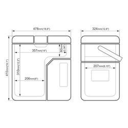 Lodówka turystyczna z kompresorem Yolco ET18 Green 17L Bluetooth 5.0