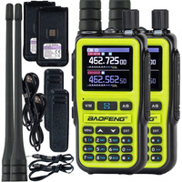 2x Krótkofalówka Radiotelefon Walkie-talkie VHF UHF PASMO LOT Baofeng UV-5R EU MINI GREEN