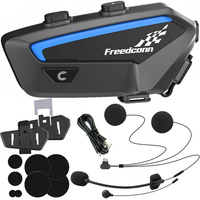 Interkom motocyklowy Freedconn FX Bluetooth 5.0 Konferencja 10 Osób Wodoodporny