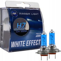 Żarówki H7 12V 100W White effect Super śnieżne białe światło Xenon 2 sztuki