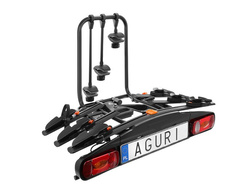 Aguri Active Bike 3 Black + Box na hak + 4 sztuki toreb do boxu