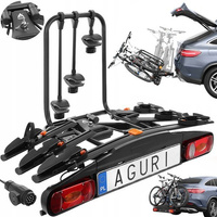 Aguri Active Bike 3 Black + adapter 7/13PIN + osłona na kulę haka