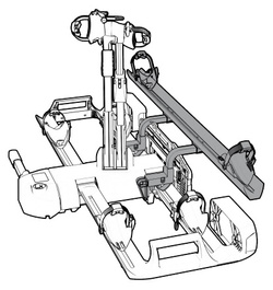 Adapter XB2 na trzeci rower do bagażnika Spinder TX2