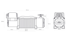 Wyciągarka elektryczna Dragon Winch DWM 13000 HD z liną stalową