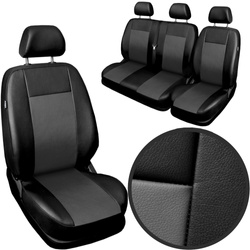 Pokrowce fotele samochodowe BUS Auto-Dekor Comfort 2+1 Szare