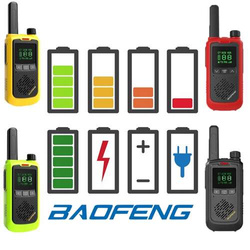 Krótkofalówka Walkie-talkie Baofeng BF-T17 Black PMR