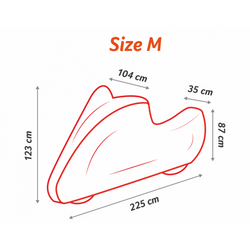 Plandeka Pokrowiec ochronny na motocykl MILITARY rozmiar M całoroczny