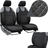 Koszulki pikowane pokrowce samochodowe na siedzenia Pok-Ter Motive Szare