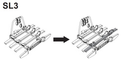 Adapter XB1 na dodatkowy rower do bagażników Spinder SC2, SL3