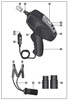 AEG SD 340 Udarowy klucz elektryczny do kół 12V 1/2 + Adaptery