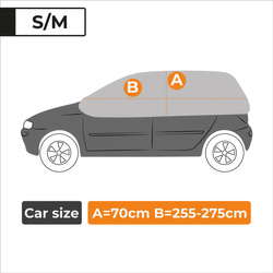 Pokrowiec na dach i szyby samochodowe AZILO Pro Igloo - rozmiar S-M hatchback + torba