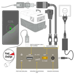 Bateria zewnętrzna do lodówek Yolco CSX5 13000mAh