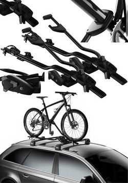 2 x Thule Proride 598 Black Bagażnik rowerowy na dach 