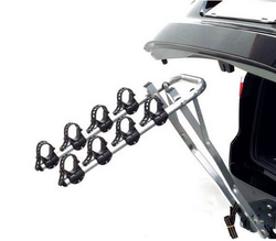 Peruzzo Arezzo 4 Bagażnik rowerowy na hak na 4 rowery + listwa świetlna 7 PIN