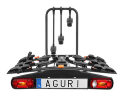 Aguri Active Bike 3 Black + adapter 7/13PIN + osłona na kulę haka