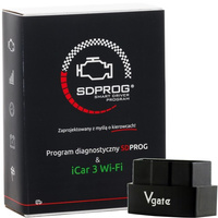 BOX iCar3 WiFi czarny + SDPROG PL