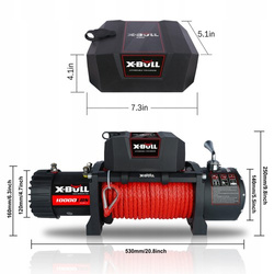 Wyciągarka elektryczna X-Bull Winch 10000 lina syntetyczna 4500 kg 12V