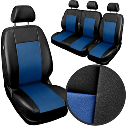 Pokrowce fotele samochodowe BUS Auto-Dekor Comfort 2+1 Niebieskie