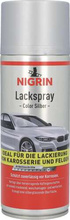 Lakier samochodowy Nigrin srebrny, spray 400 ml 74110