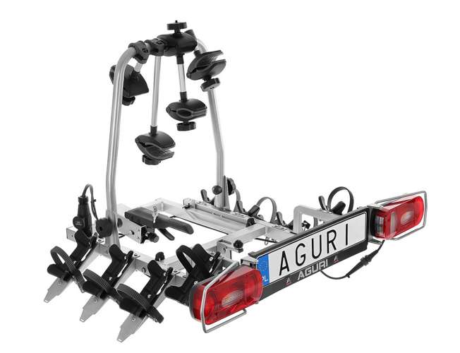 Aguri Cruiser 4 Silver Bagażnik rowerowy na hak do przewozu 4 rowerów 13PIN