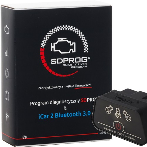 BOX iCar2 Bluetooth 3.0 + program SDPROG PL tryb serwisowy + DPF
