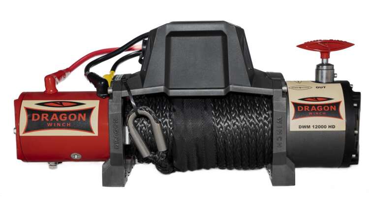 Dragon Winch DWM 12000 HD-S Wyciągarka elektryczna z liną syntetyczna 12V 20m 5500kg