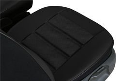 Mata tłoczona czarna na przednie siedzenie samochodowe LEATHER ERGONOMIC