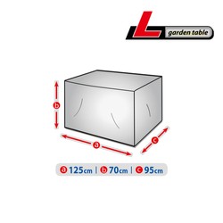 Pokrowiec ochronny na stół ogrodowy 125x95x70 cm całoroczny