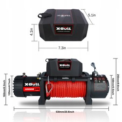 Wyciągarka elektryczna X-Bull Winch 10000 4500 kg 12V lina syntetyczna